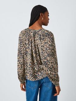 AND/OR Babylon Leopard Print Blouse, Leopard Print - view 2, Leopard Print