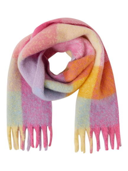 Angels by Accessorize Kids' Check Blanket Scarf, Multi, 
