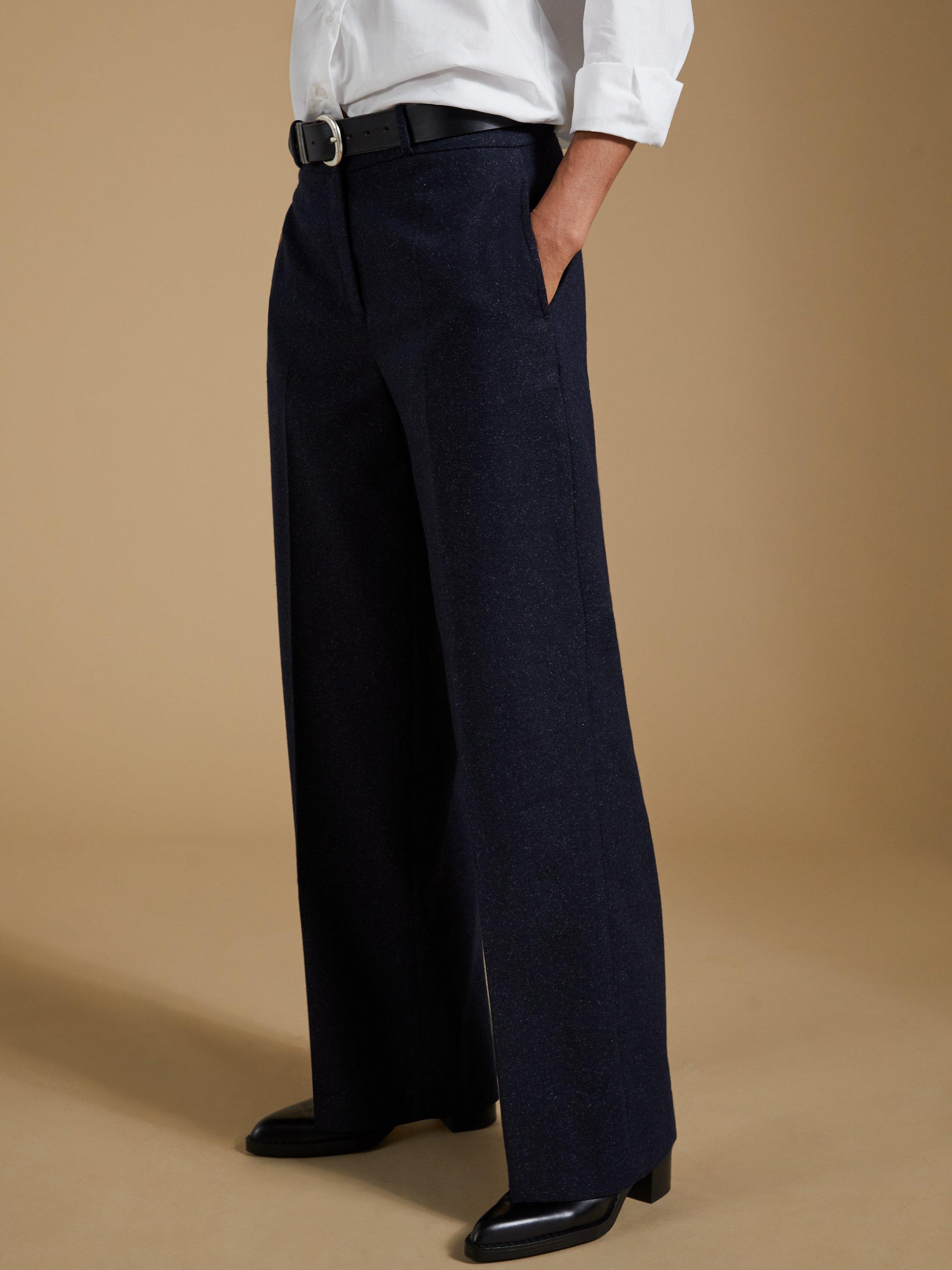 Product image 2 of 5, which shows Baukjen Gwynnie Wool Blend Trousers, Charcoal, 10