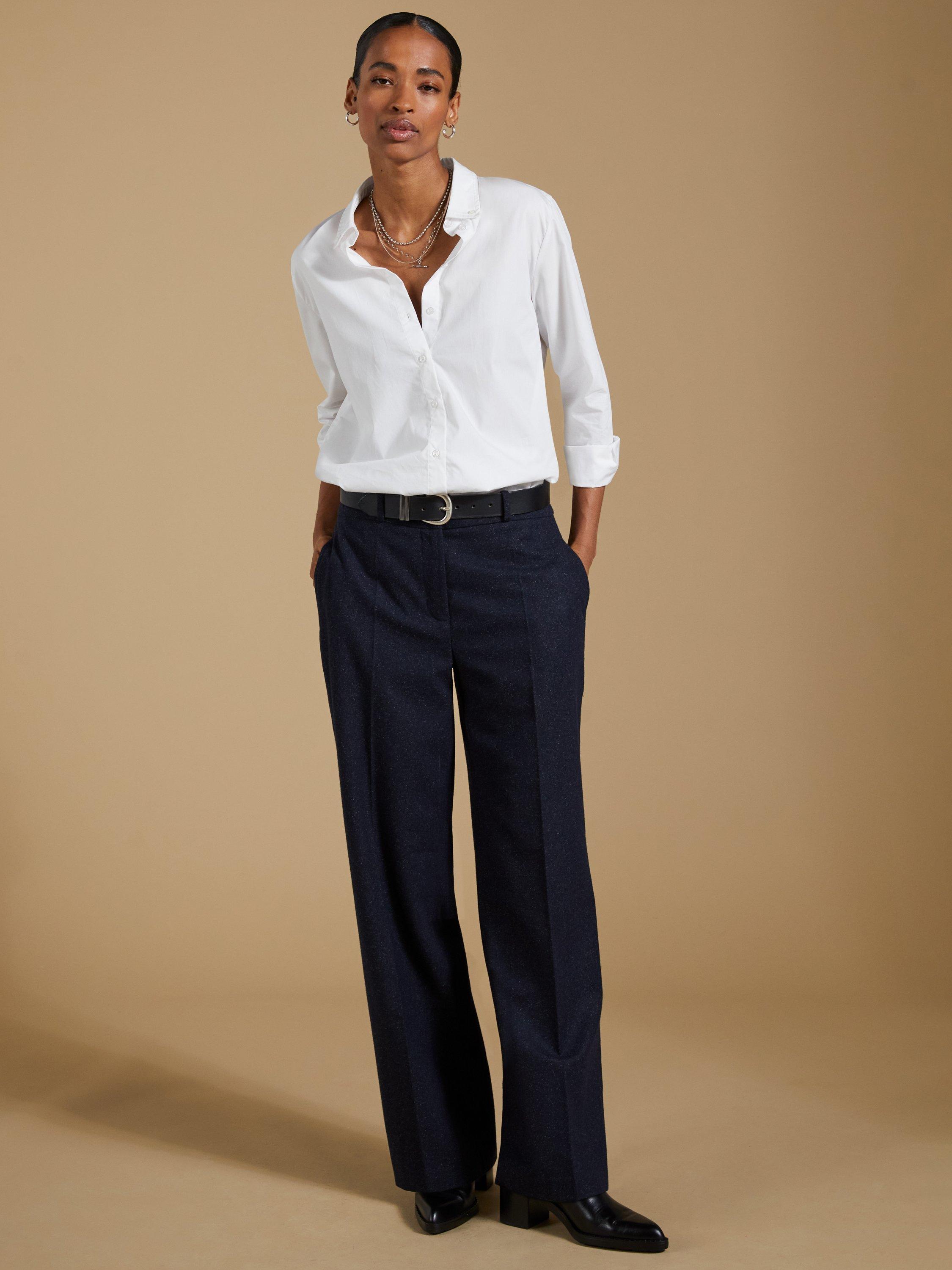 Product image 4 of 5, which shows Baukjen Gwynnie Wool Blend Trousers, Charcoal, 10