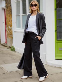 Baukjen Gwynnie Wool Blend Trousers, Navy