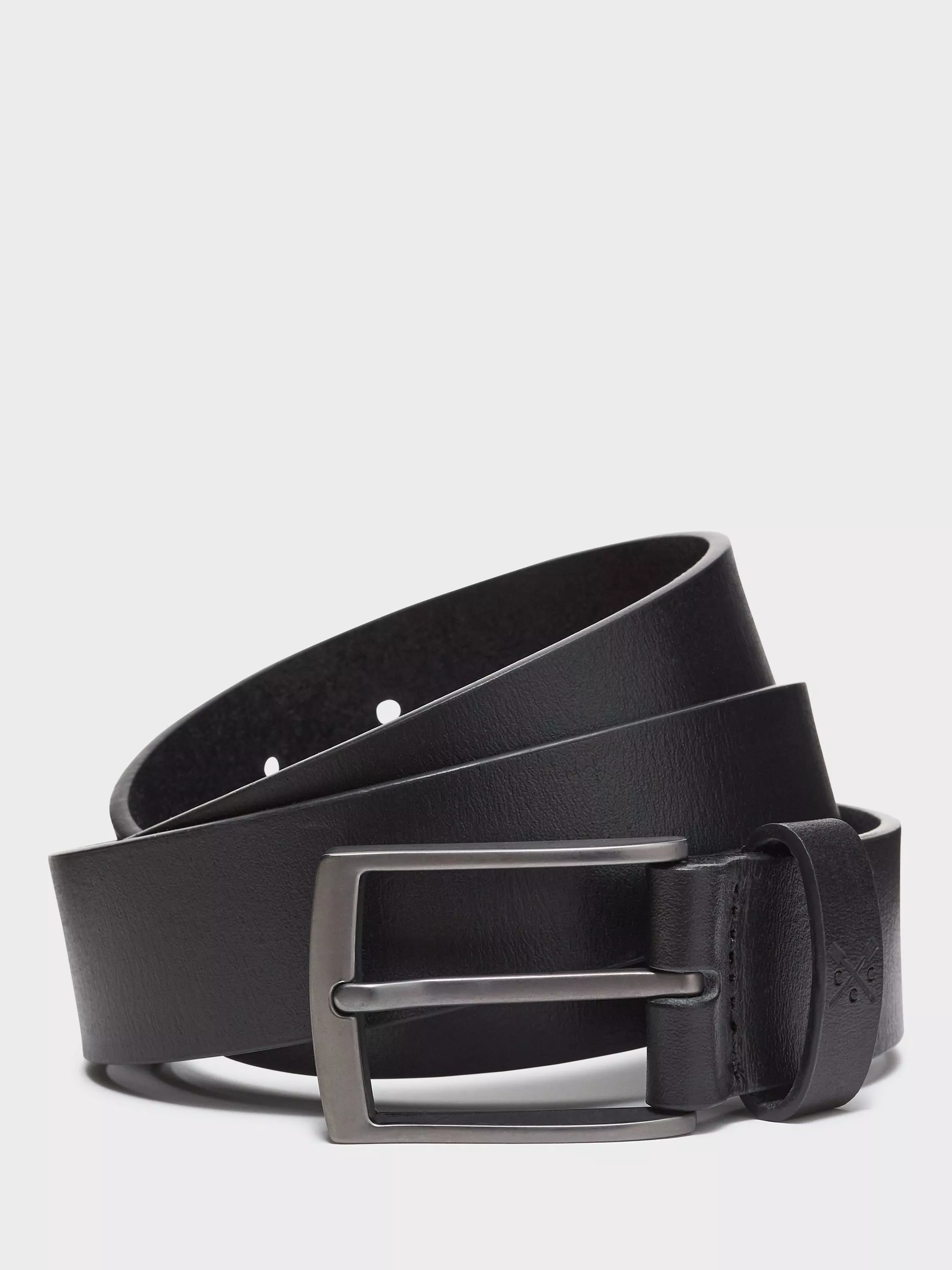 Crew Clothing Leather Smart Classic Belt Black