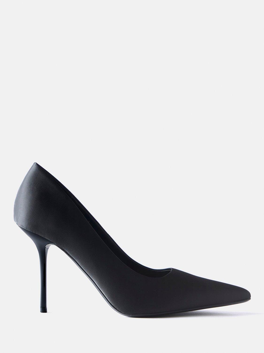 Product image 1 of 4, which shows Mint Velvet Pointed Stiletto Court Shoes, Black, 4