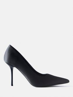 Mint Velvet Pointed Stiletto Court Shoes, Black