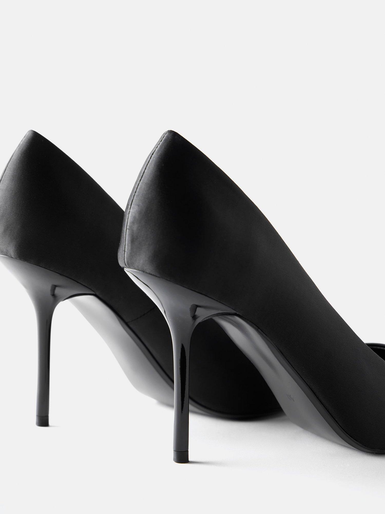 Product image 2 of 4, which shows Mint Velvet Pointed Stiletto Court Shoes, Black, 4