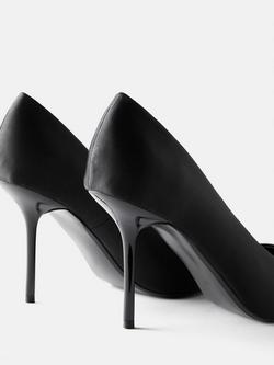 Mint Velvet Pointed Stiletto Court Shoes - view 2, Black