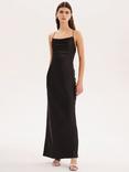 OMNES Ginny Cowl Neck Dress, Black