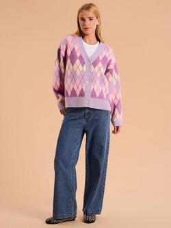 OMNES Henni Boxi Cardigan, Purple