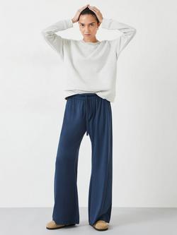 HUSH Amie Wide Leg Joggers, Midnight Navy