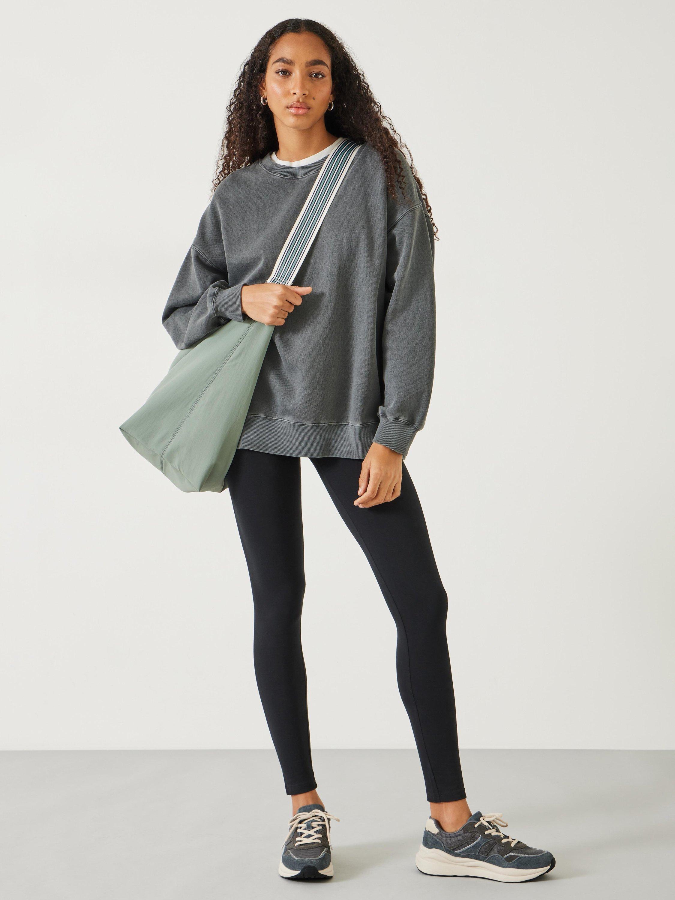 Product image 2 of 5, which shows HUSH Essential Leggings, Onyx, 4