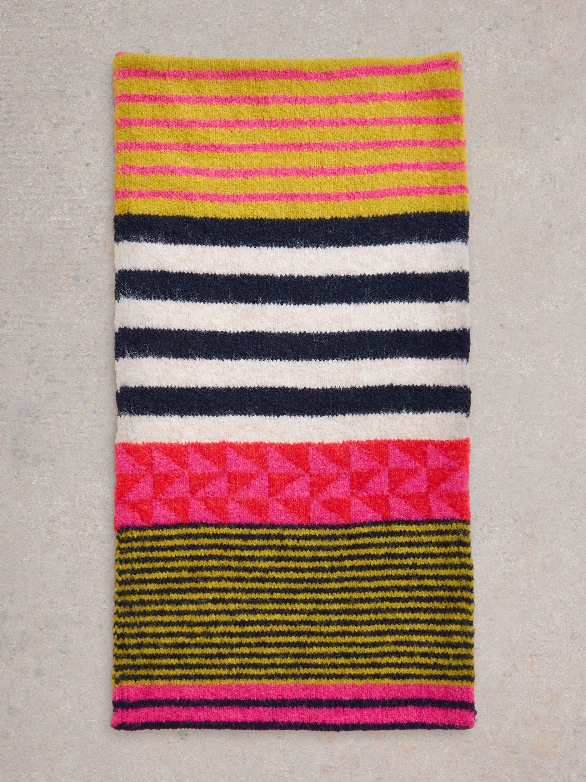 White Stuff Hotch Stripe Snood, Multi