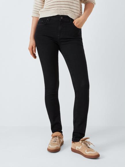 AND/OR Abbot Kinney Mid-Rise Skinny Jeans, Black
