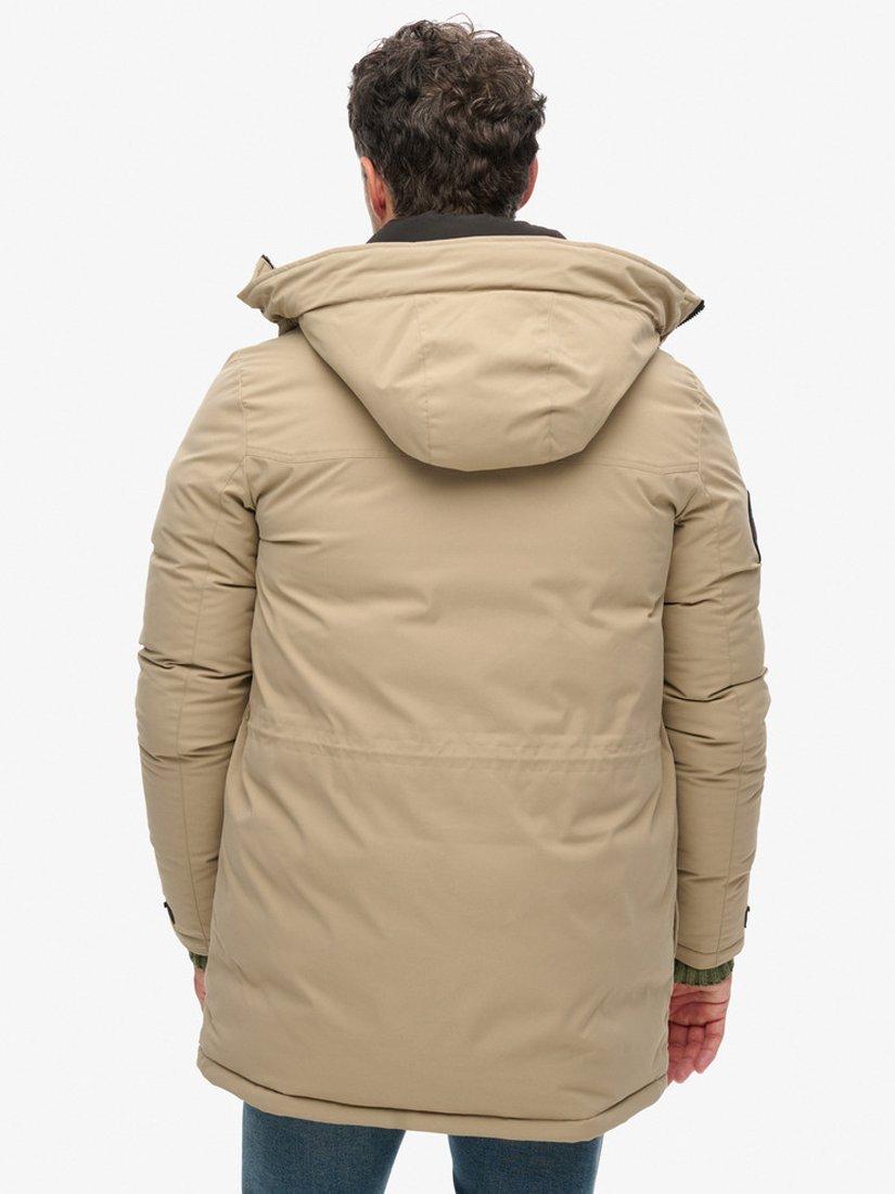 Product image 2 of 6, which shows Superdry City Padded Parka Jacket, Timber Wolf Brown, S