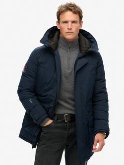 Superdry City Padded Parka Jacket, Eclipse Navy