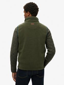 Superdry Estate Fleece Gilet - view 2, Surplus Goods Green