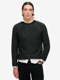 Superdry Chunky Raglan Jumper, Black