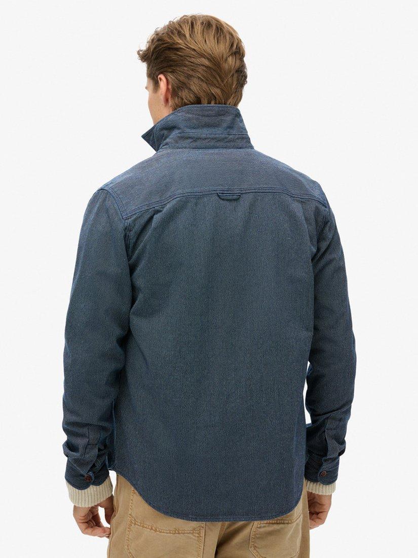 Product image 2 of 5, which shows Superdry Merchant Store Collection Denim Overshirt, Indigo, S
