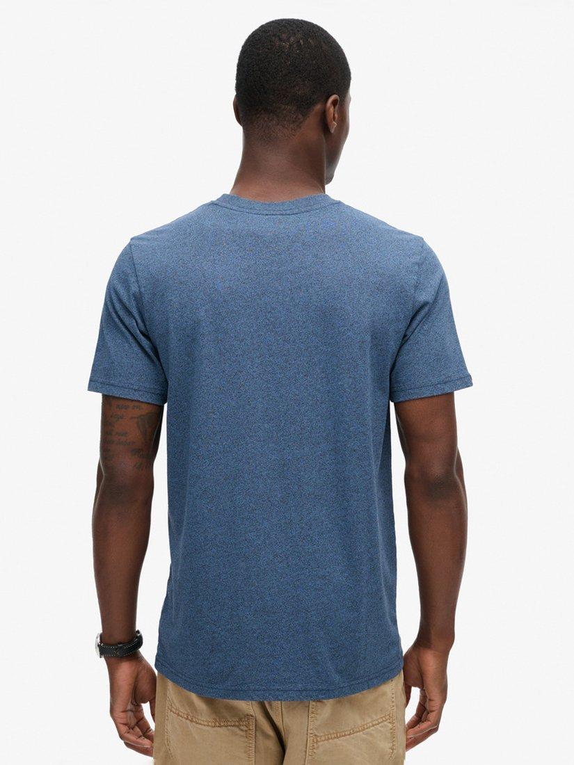 Product image 2 of 5, which shows Superdry Classic Vintage Logo Graphic T-Shirt, Airborne Navy Jaspe, S