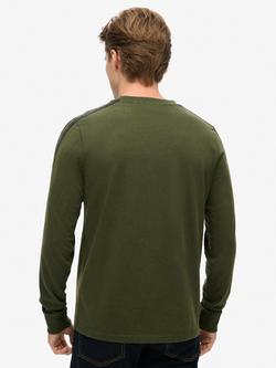 Superdry Essential Logo Retro Long Sleeve T-Shirt, Duffel Bag Green - view 2, Duffel Bag Green