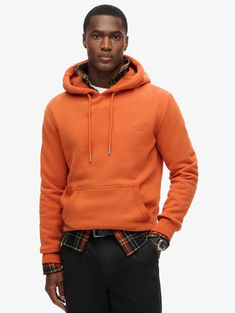Product image 1 of 6, which shows Superdry Essential Logo Hoodie, Autumn Glaze Brown, S