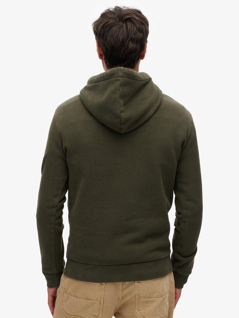 Product image 2 of 5, which shows Superdry Machines Goods Workwear Hoodie, Surplus Goods Green, S