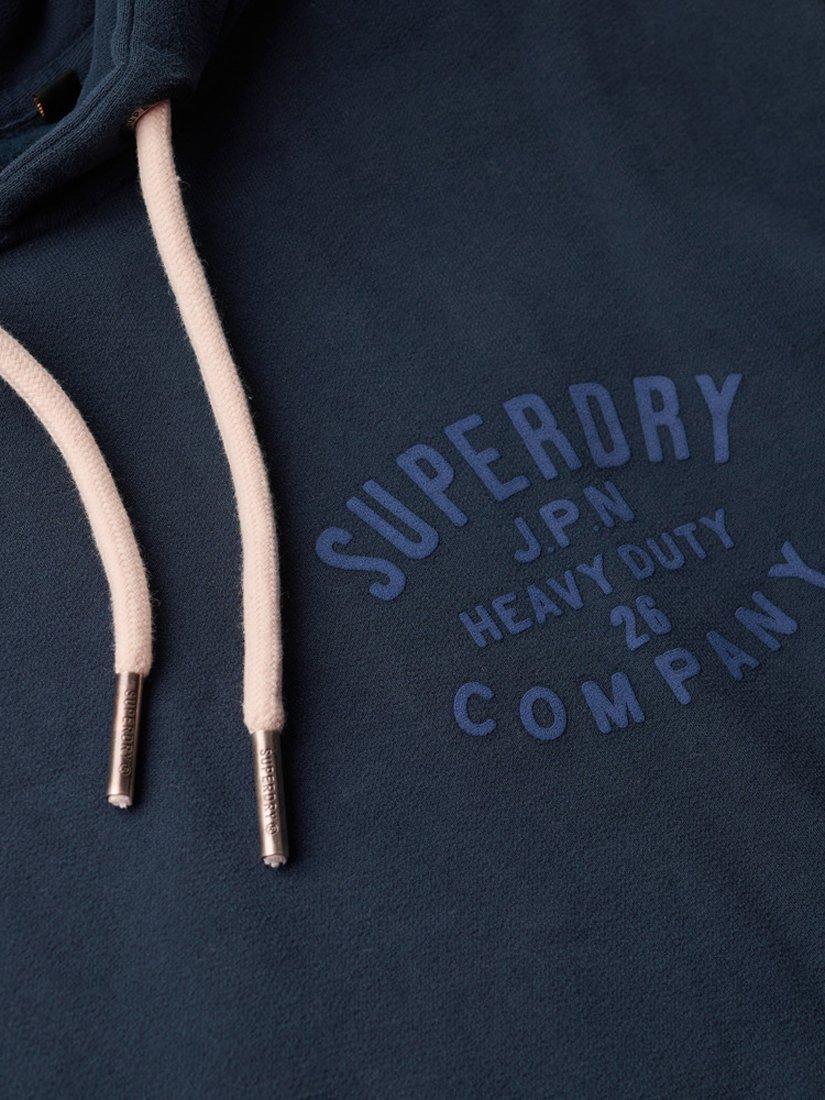 Product image 5 of 5, which shows Superdry Machines Goods Workwear Hoodie, Eclipse Navy, S