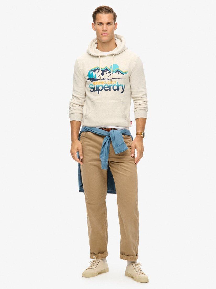 Product image 3 of 6, which shows Superdry Great Outdoors Hoodie, Mcqueen Marl, S
