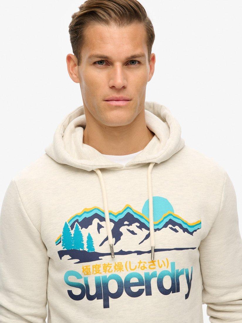 Product image 5 of 6, which shows Superdry Great Outdoors Hoodie, Mcqueen Marl, S