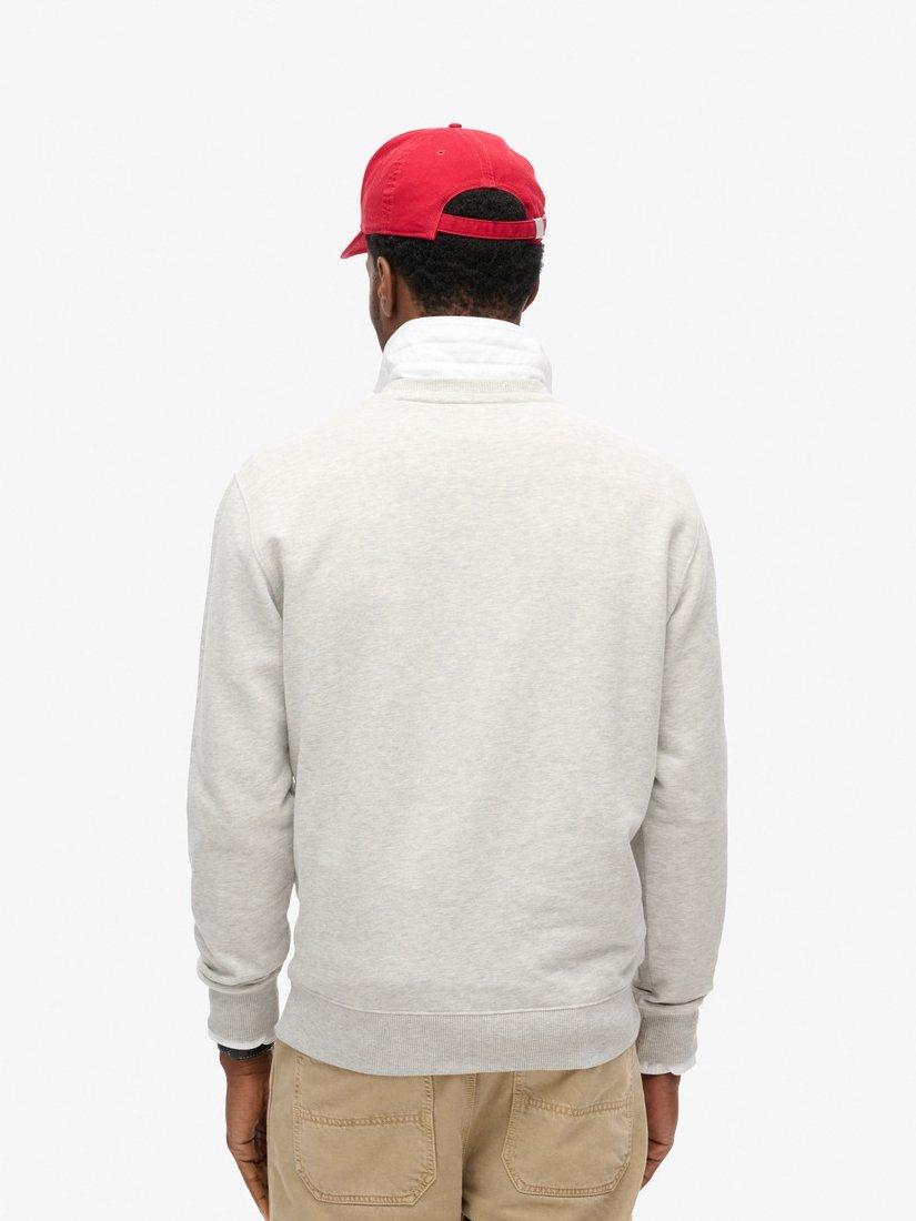 Product image 2 of 6, which shows Superdry Essential Logo Crew Sweatshirt, Glacier Grey Marl, S