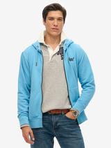 Hoodie Blue Zip
