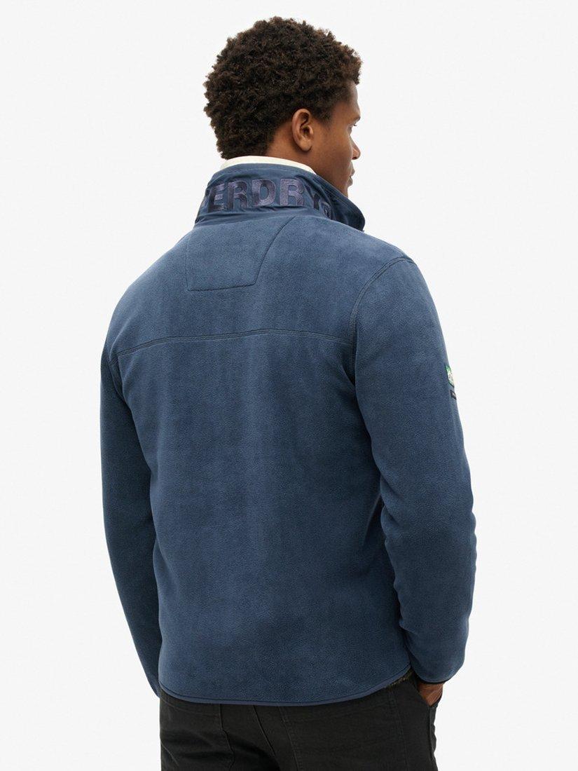 Product image 5 of 6, which shows Superdry Active Full Zip Fleece, Lauren Navy, S