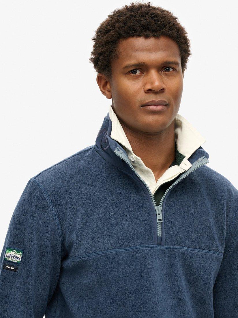 Product image 4 of 5, which shows Superdry Active Half Zip Fleece, Lauren Navy, S