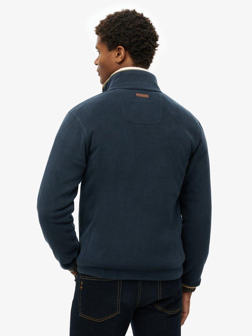 Product image 2 of 6, which shows Superdry Estate Full Zip Fleece, Eclipse Navy, S