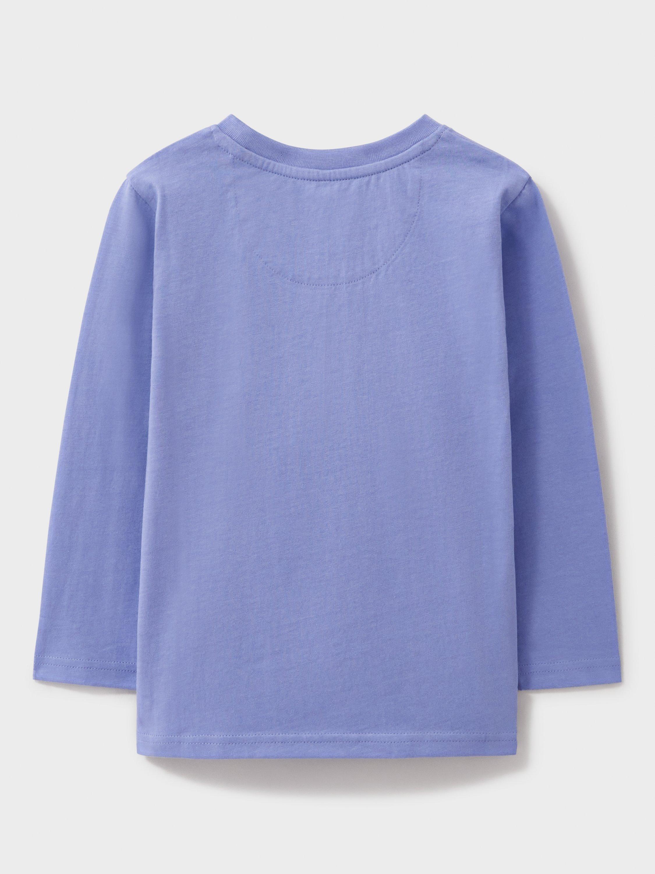 Product image 3 of 3, which shows Crew Clothing Kids' Graphic Print Long Sleeve Top, Multi, 8-9 years