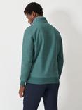 Crew Clothing Half Zip Sweatshirt, Teal Green