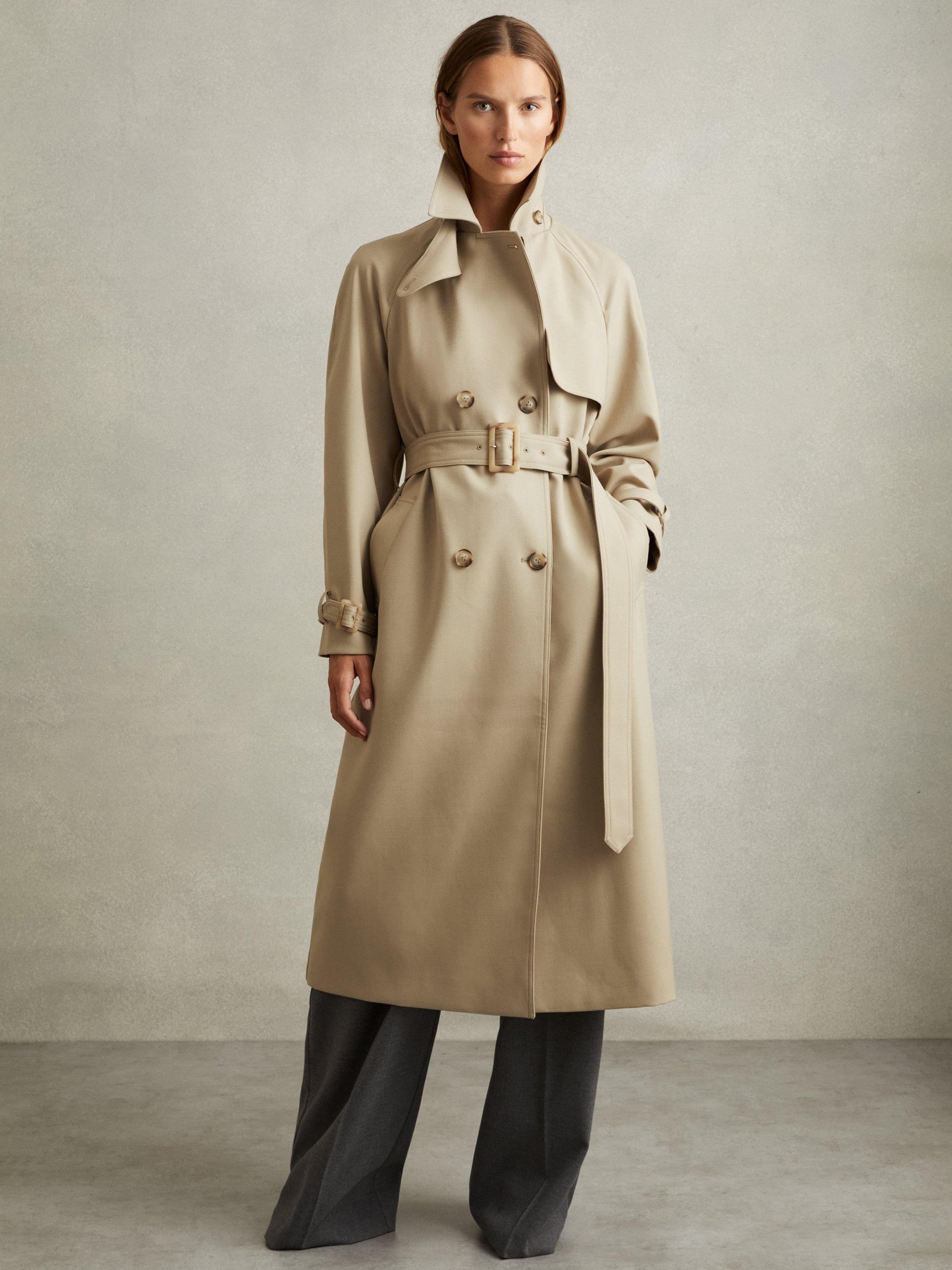 Reiss khaki coat hot sale