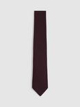 Reiss Baratti Silk Wool Blend Tie, Bordeaux