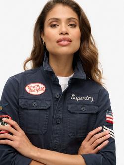 Superdry Long Sleeve Scout Shirt, Eclipse Navy - view 2, Eclipse Navy