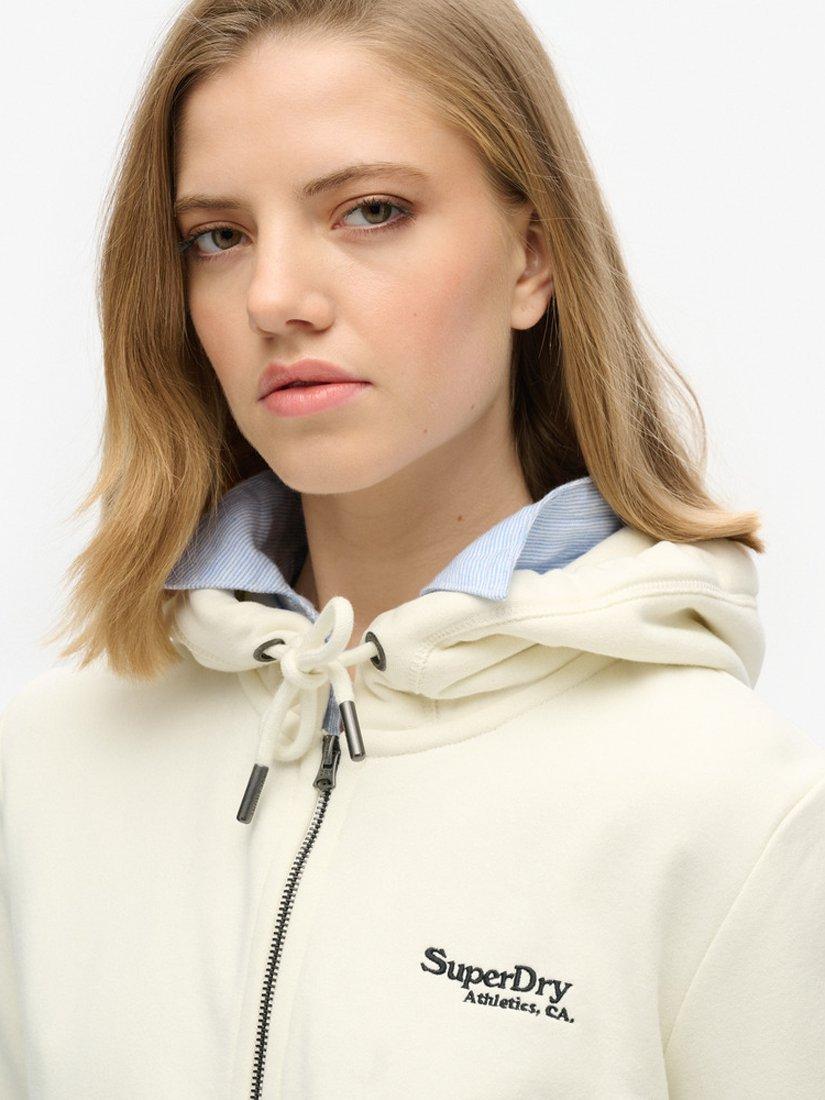 Product image 4 of 5, which shows Superdry Estate Full Zip Fleece, Off White, 8