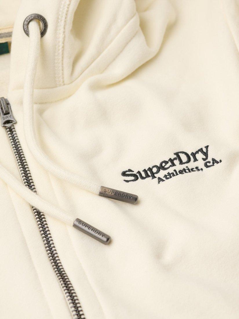 Product image 5 of 5, which shows Superdry Estate Full Zip Fleece, Off White, 8