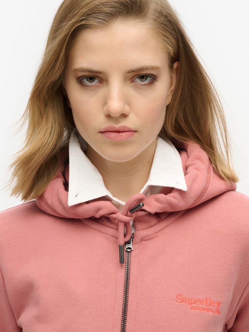 Product image 4 of 5, which shows Superdry Estate Full Zip Fleece, Ash Rose, 8
