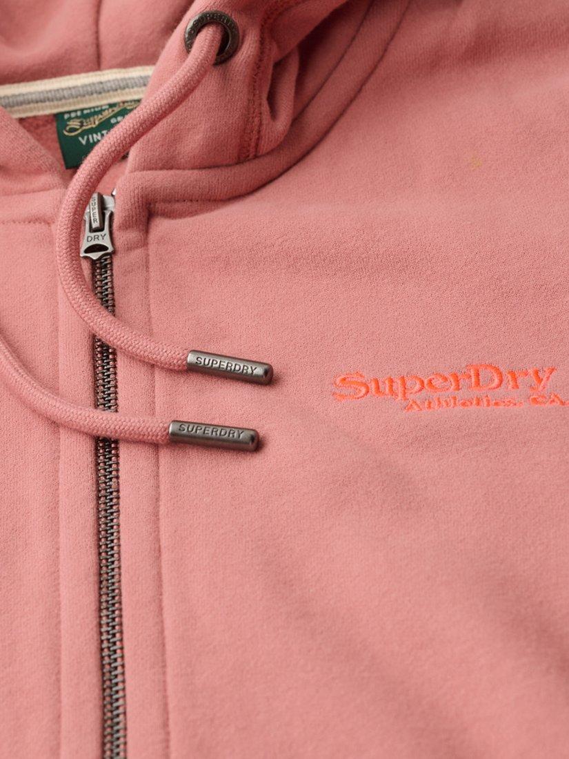 Product image 5 of 5, which shows Superdry Estate Full Zip Fleece, Ash Rose, 8