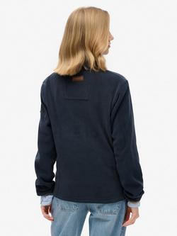 Superdry Estate Half Zip Fleece - view 2, Eclipse Navy