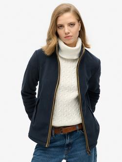 Superdry Estate Full Zip Fleece, Eclipse Navy