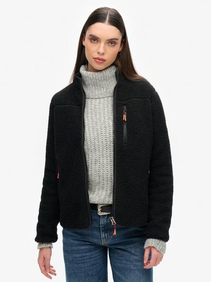 Superdry Outdoor Full Zip Fleece, Black