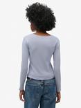 Superdry Fine Rib Scoop Neck Long Sleeve Top