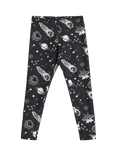 Lindex Kids' Space Print Leggings, Black