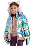 Lindex Kids' Hooded Puffer Jacket, Multi