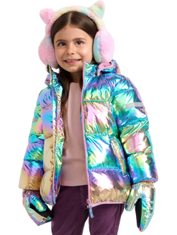 Lindex Kids' Hooded Puffer Jacket, Multi, Multi
