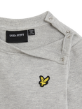 Lyle & Scott Baby Crew Sweatshirt and Jogger Set, Light Grey Marl